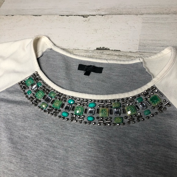 Earl Jeans shirt size 2X short sleeve flowy gray - Picture 2 of 6